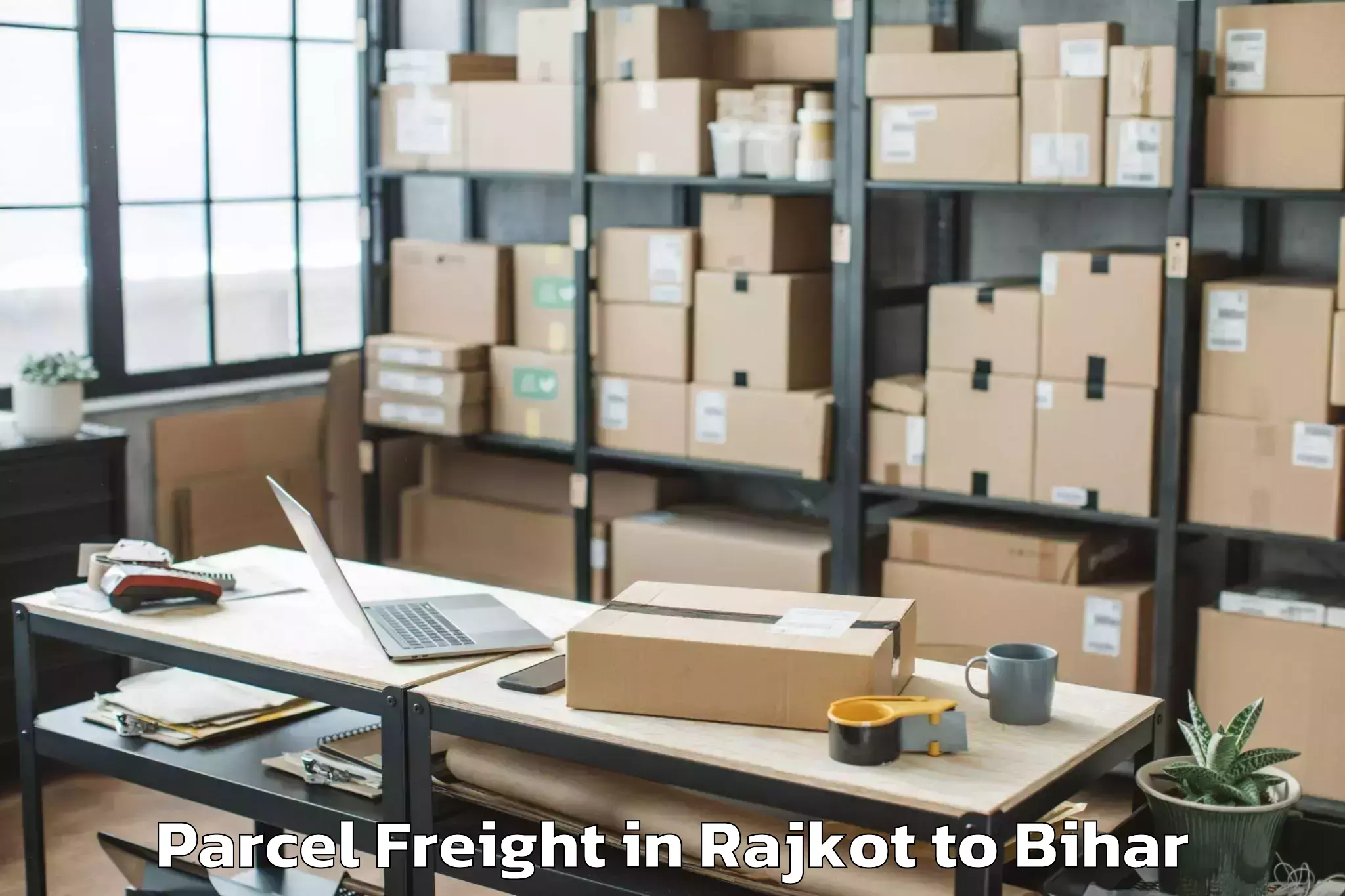 Reliable Rajkot to Garhani Parcel Freight